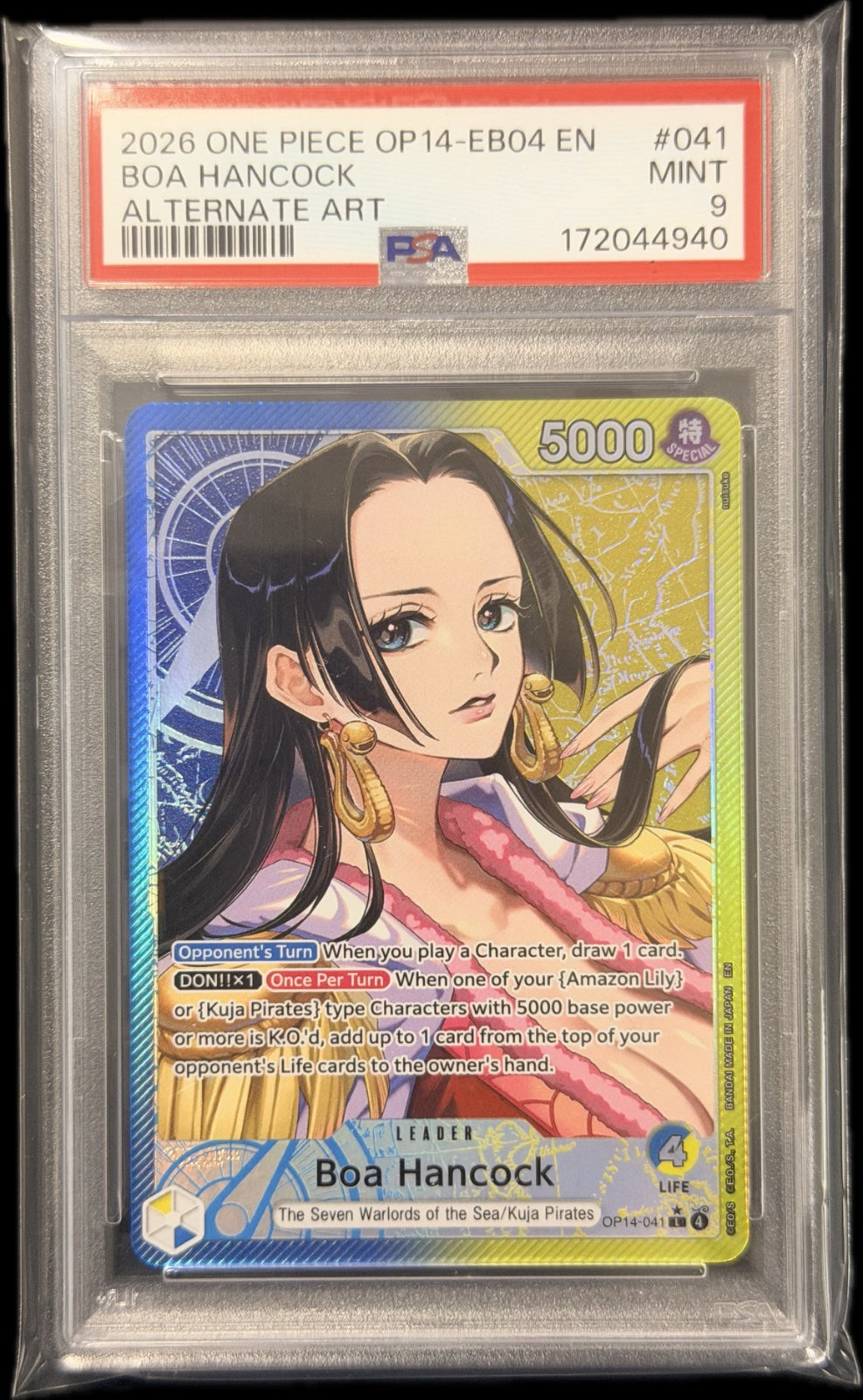 Boa Hancock - OP14-041 L (Alternate Art) PSA 9