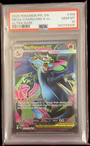 Mega Charizard X ex 109/094 “Phantasmal Flames” PSA 10