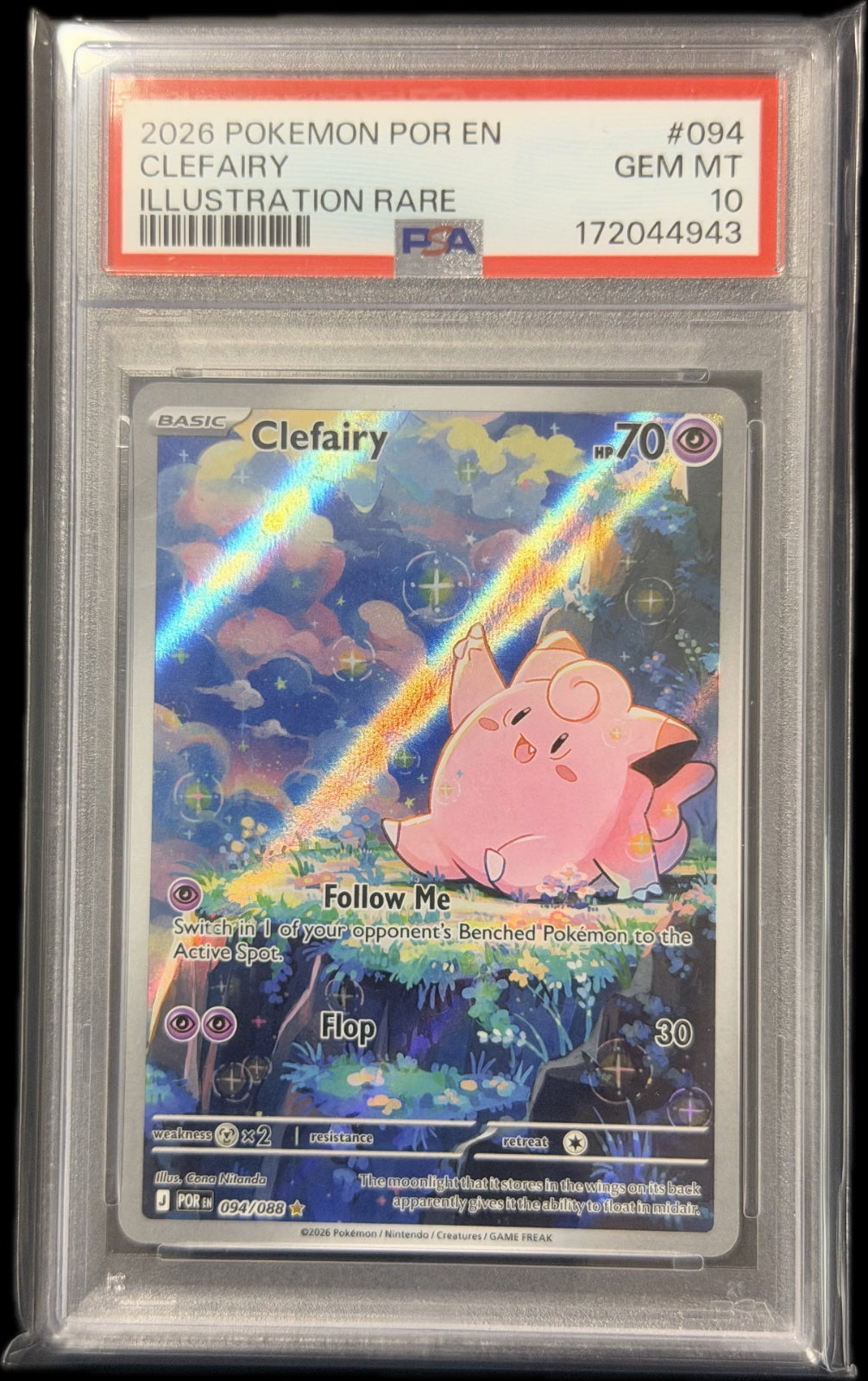 Clefairy 094/088 “Perfect Order” PSA 10