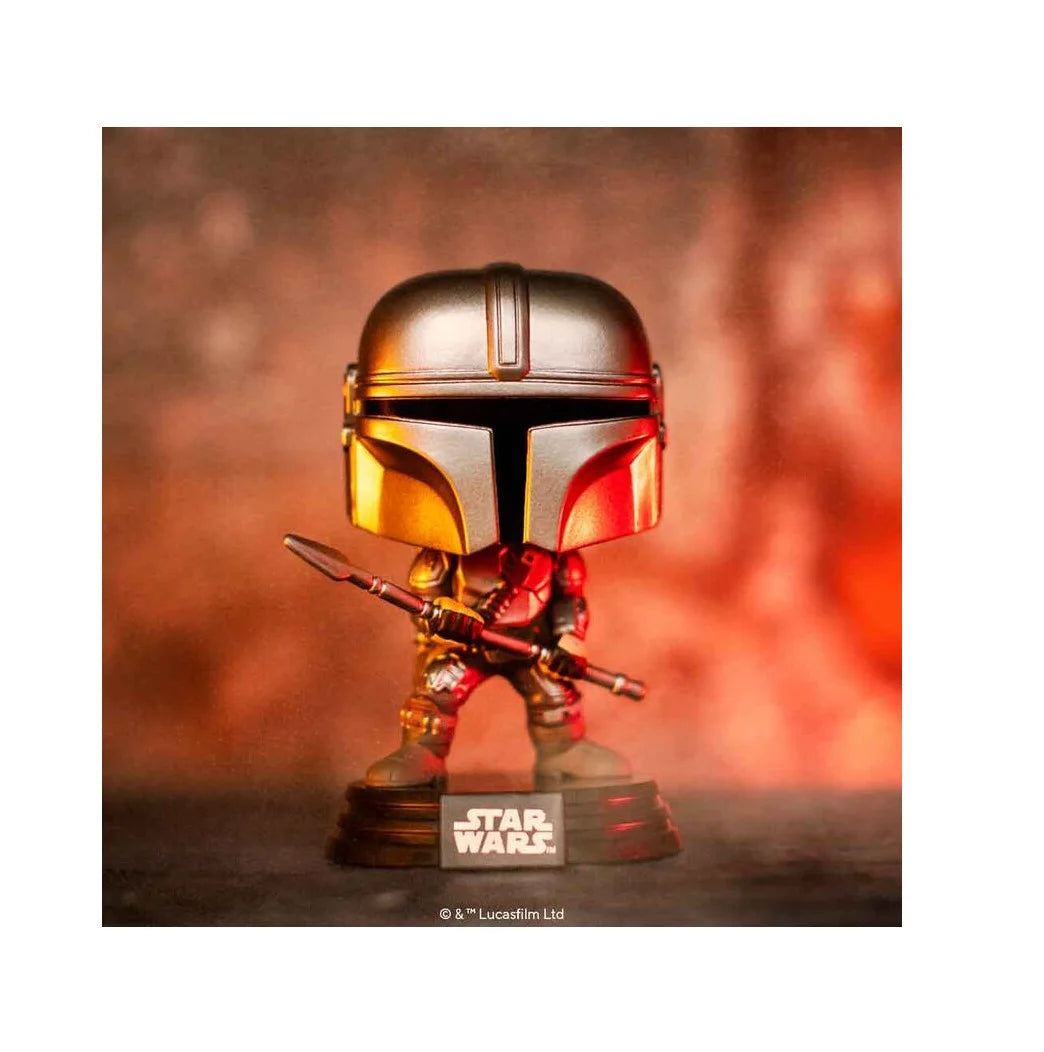 Funko Pop! Star Wars: The Mandalorian With Beskar Staff #479 - Funko Shop Exclusive