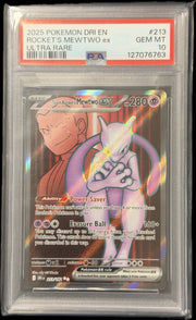 Team Rocket's Mewtwo ex 213/182 “Destined Rivals” PSA 10