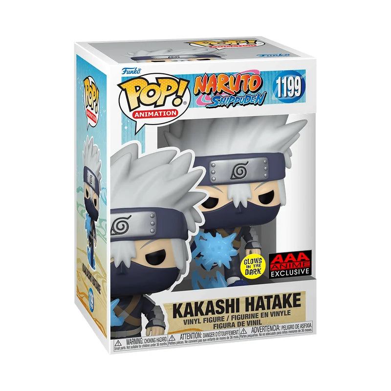 Funko Pop! Animation: Naruto Shippuden - Kakashi Hatake #1199 Glows In The Dark - AAA Anime Exclusive