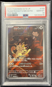 Team Rocket's Meowth  109/098 “Glory Of Team Rocket” PSA 10