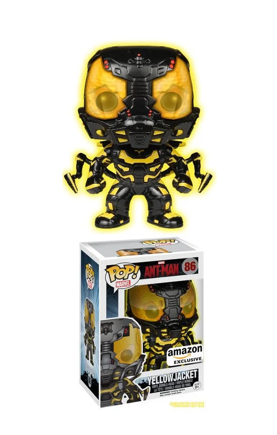 Funko Pop! Marvel - Antman: Yellow Jacket (GLOW) #86 - Amazon Exclusive
