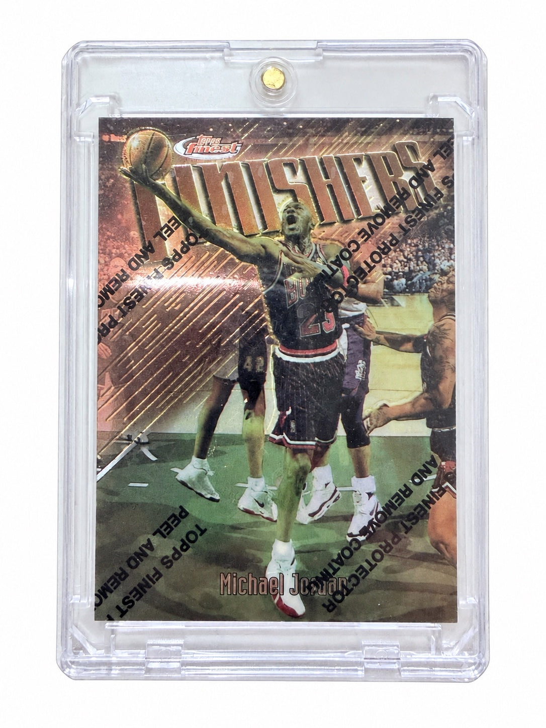 Michael Jordan #39 - 1997-98 Topps Finest Finishers w/ Coating Chicago Bulls