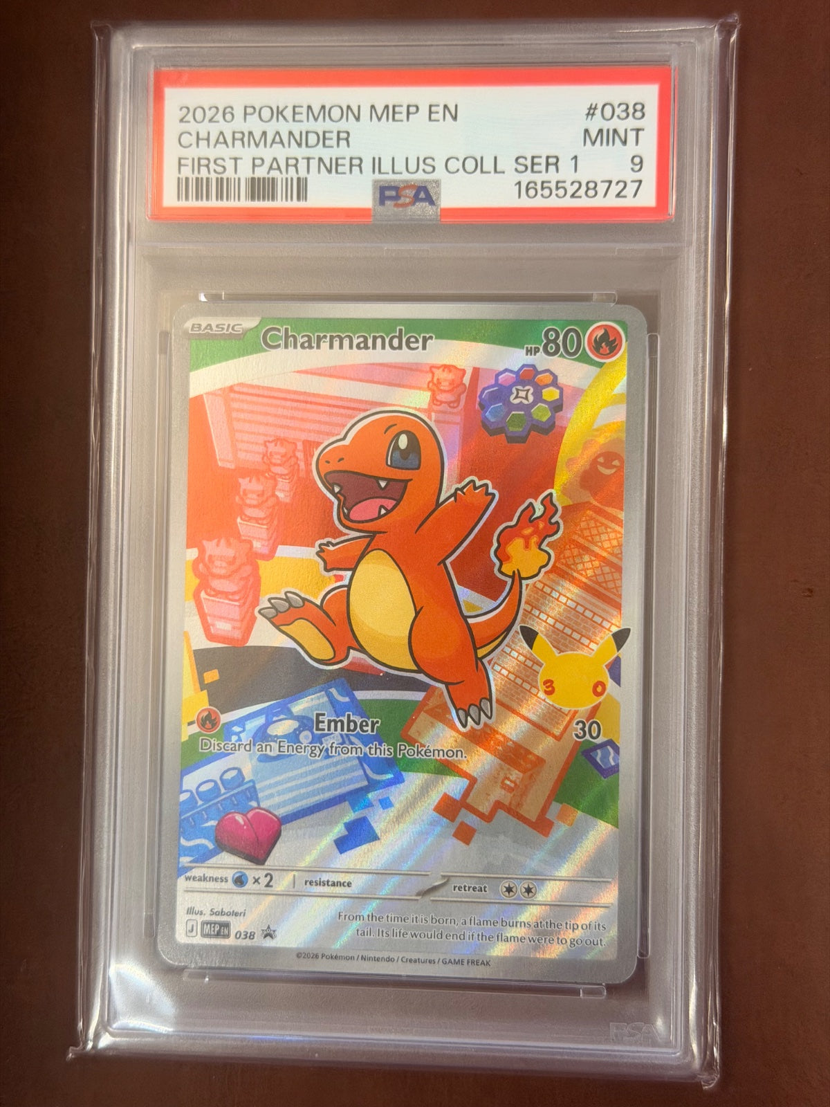 Charmander 038 “Mega Evolution Promo” PSA 9