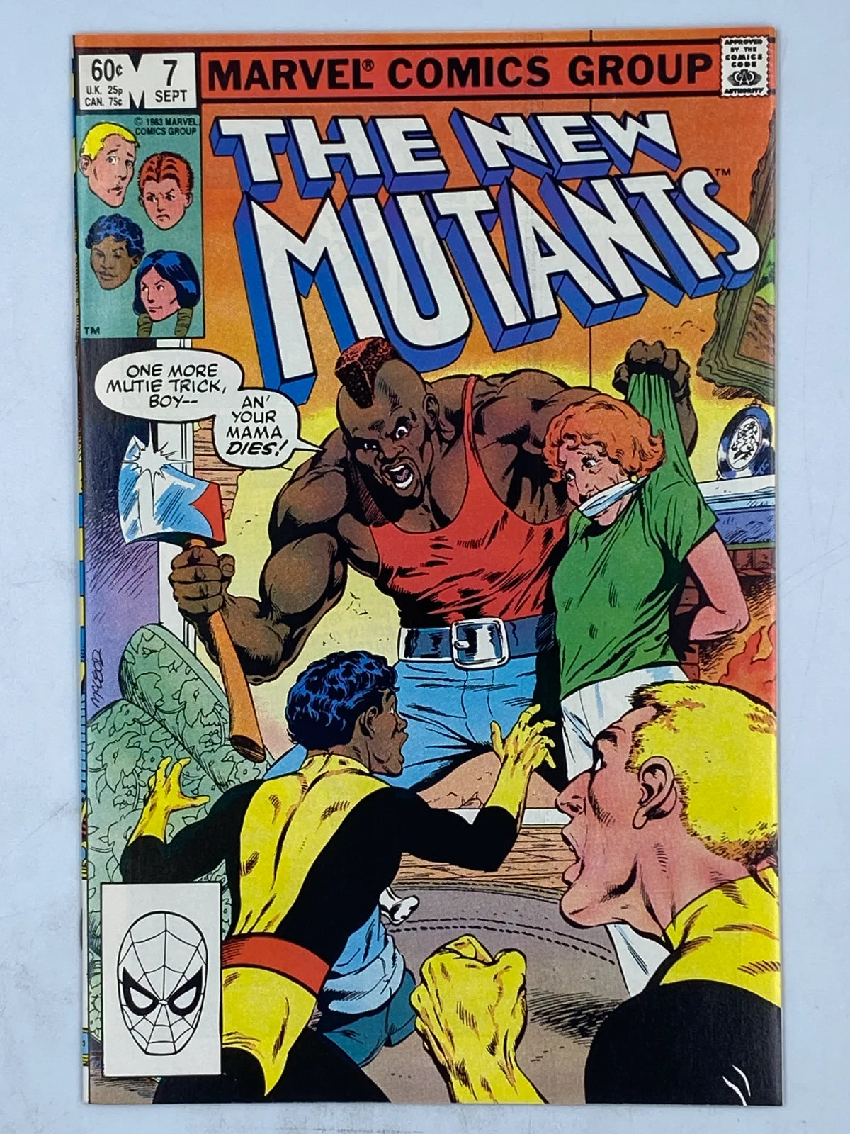 The New Mutants #7 published by Marvel Comics in September 1983.( S\N 361 )
