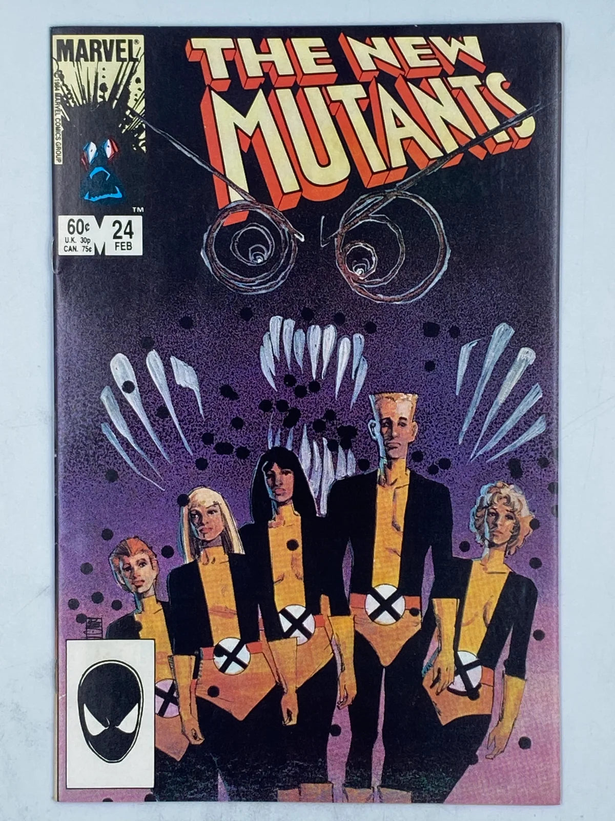 The New Mutants #24, published by Marvel Comics in February 1985 ( S\N 366 )