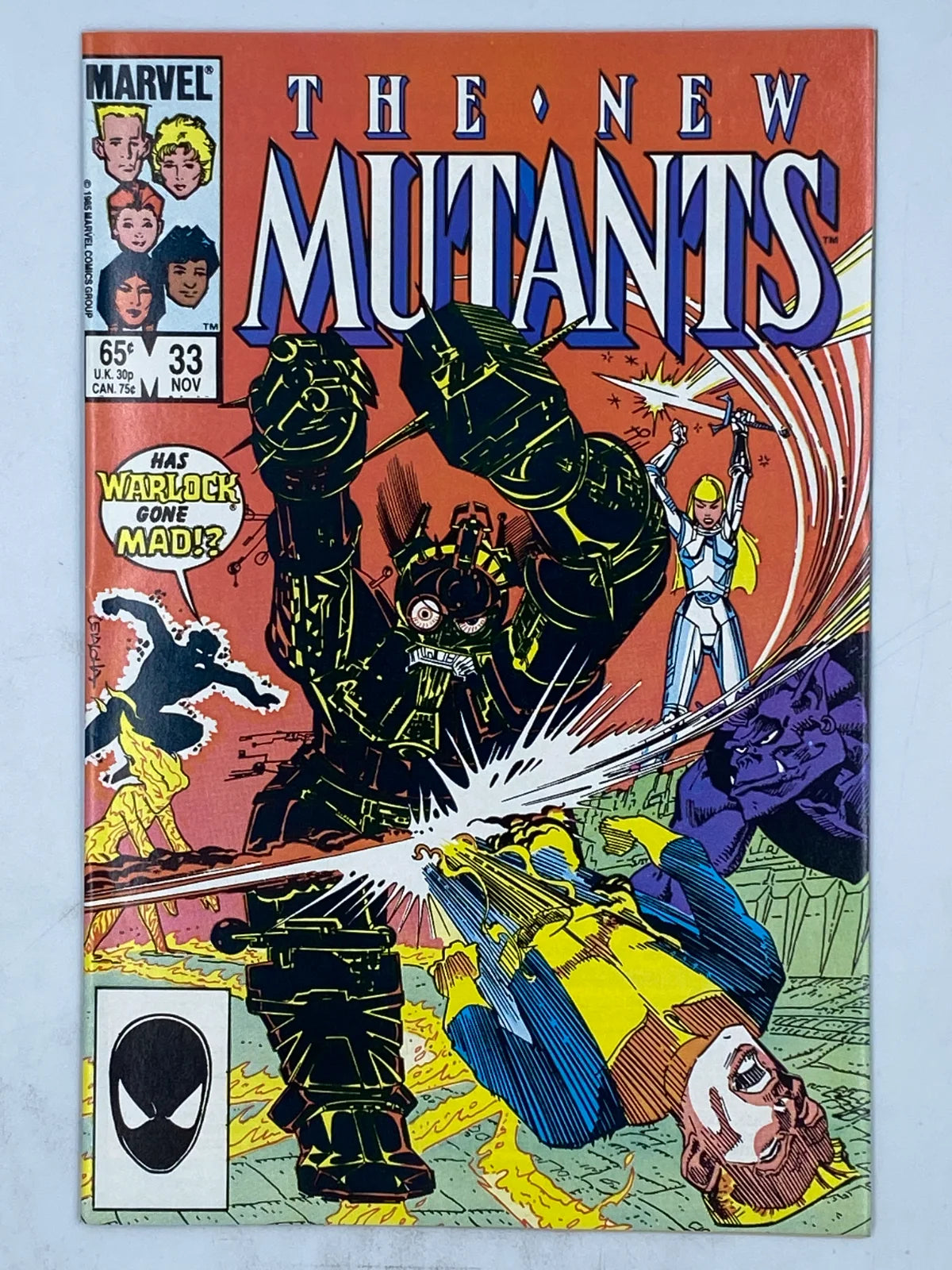 The New Mutants #33 published by Marvel Comics in November 1985. ( S\N 368 )