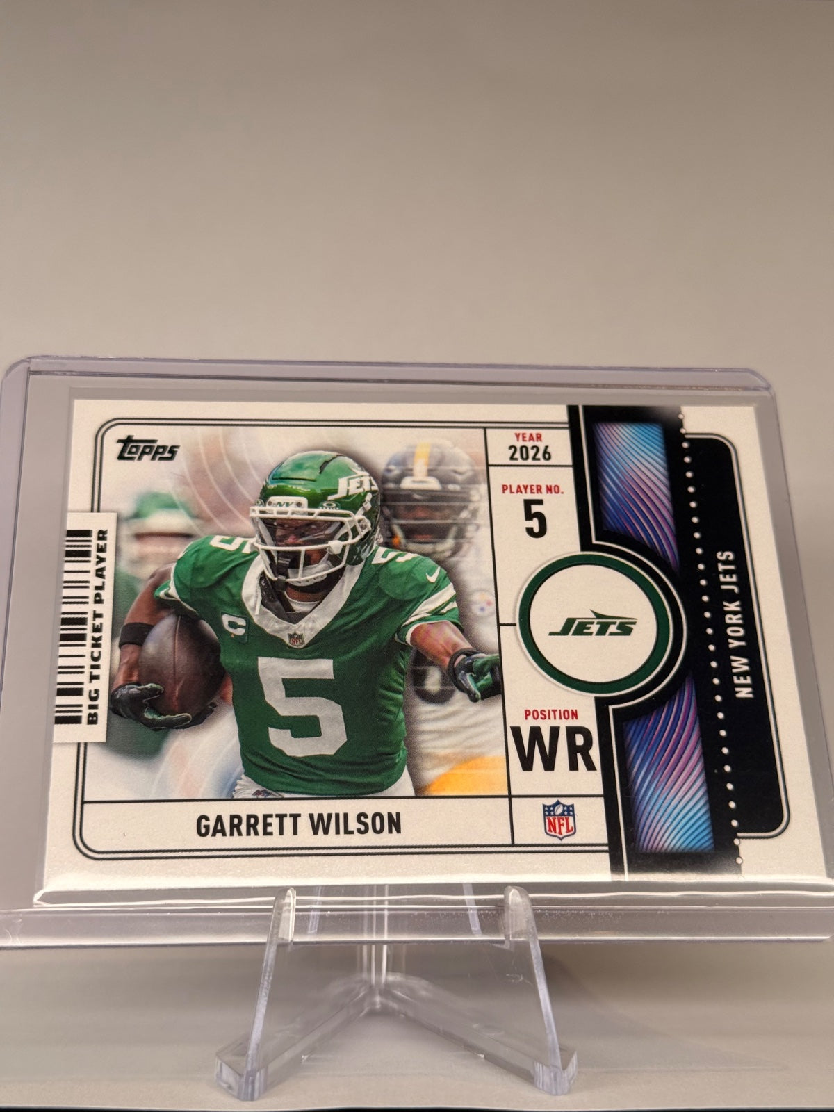 2026 Topps Flagship Garrett Wilson #BTP-21 Big Ticket Players New York Jets