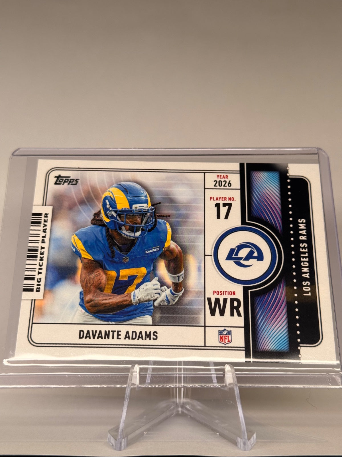 2026 Topps Flagship Davante Adams #BTP-18 Big Ticket Players Los Angeles Rams