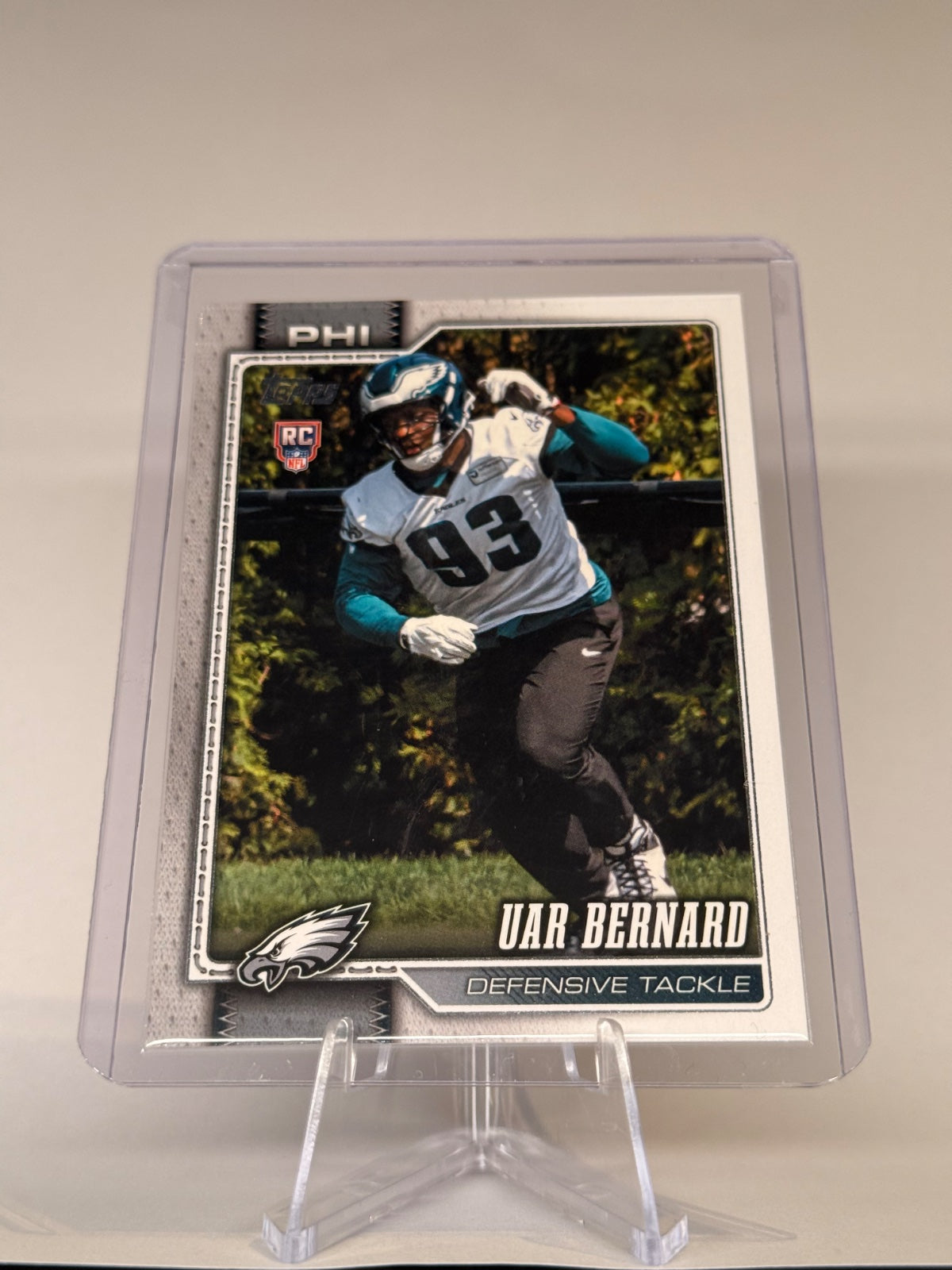 2026 Topps Flagship Uar Bernard RC #400 Philadelphia Eagles Rookie