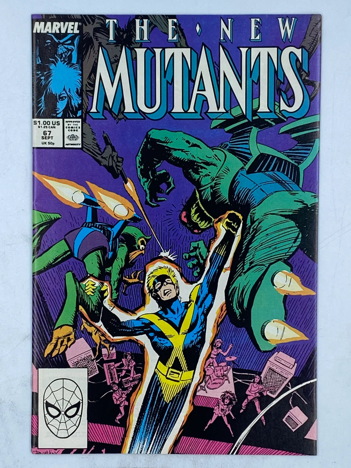 The New Mutants #67 published by Marvel Comics in September 1988( S\N 372 )