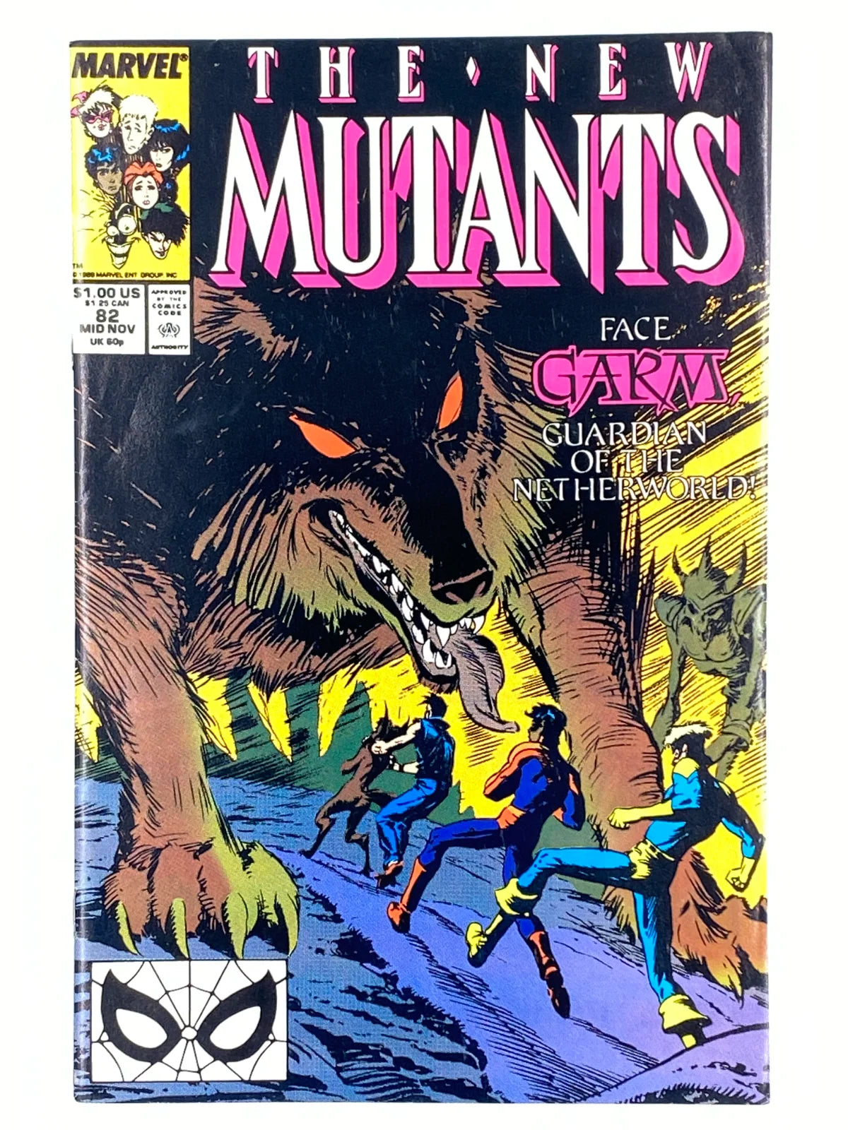 The New Mutants #82, published by Marvel Comics in November 1989. ( S\N 374 )