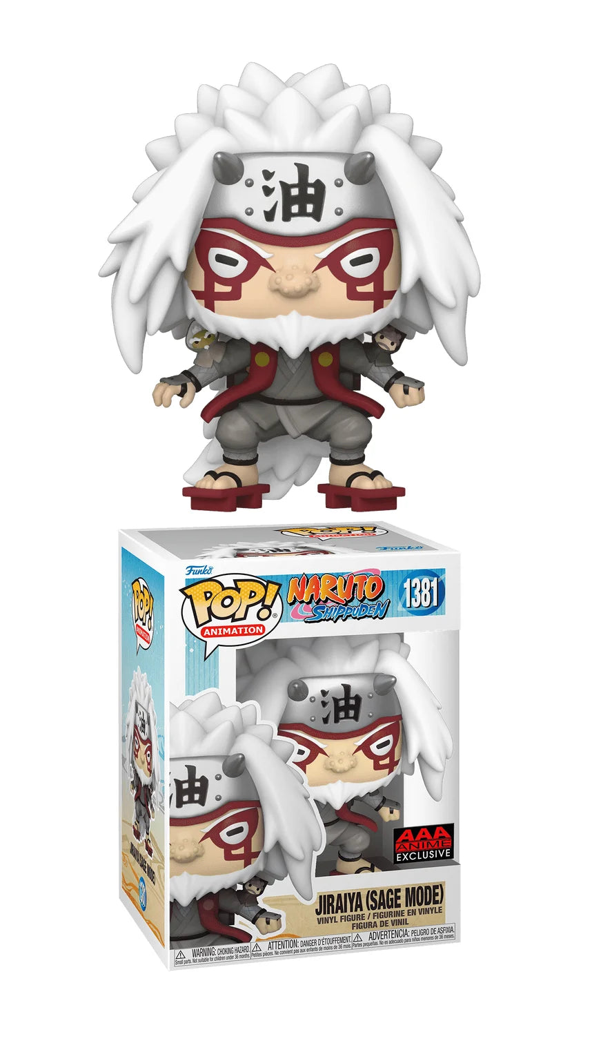 Funko Pop! Animation: Naruto Shippuden - Jiraiya (Sage Mode) #1381 AAA Anime Sticker