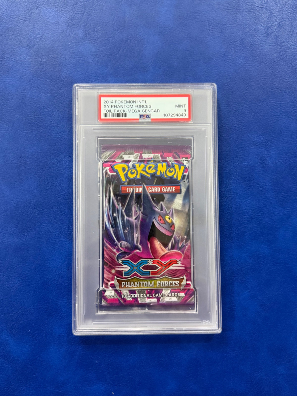 Pokemon XY Phantom Forces Mega Gengar Booster Pack PSA 9