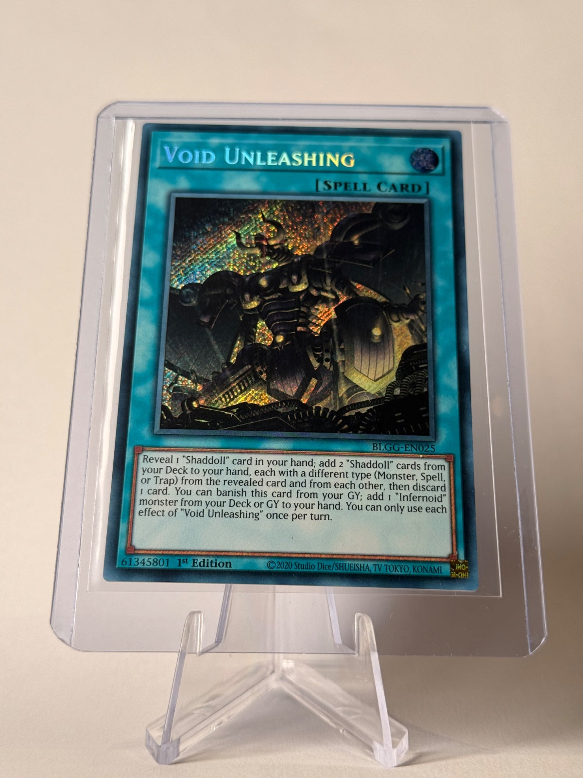 2026 Yu-Gi-Oh! Void Unleashing BLGG-EN025 1st Edition Secret Rare