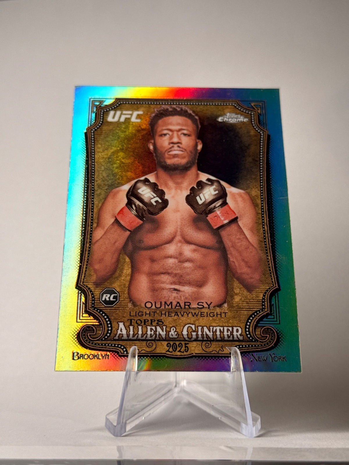 2026 Topps Chrome UFC Oumar Sy RC #AG-7 Allen & Ginter Refractor