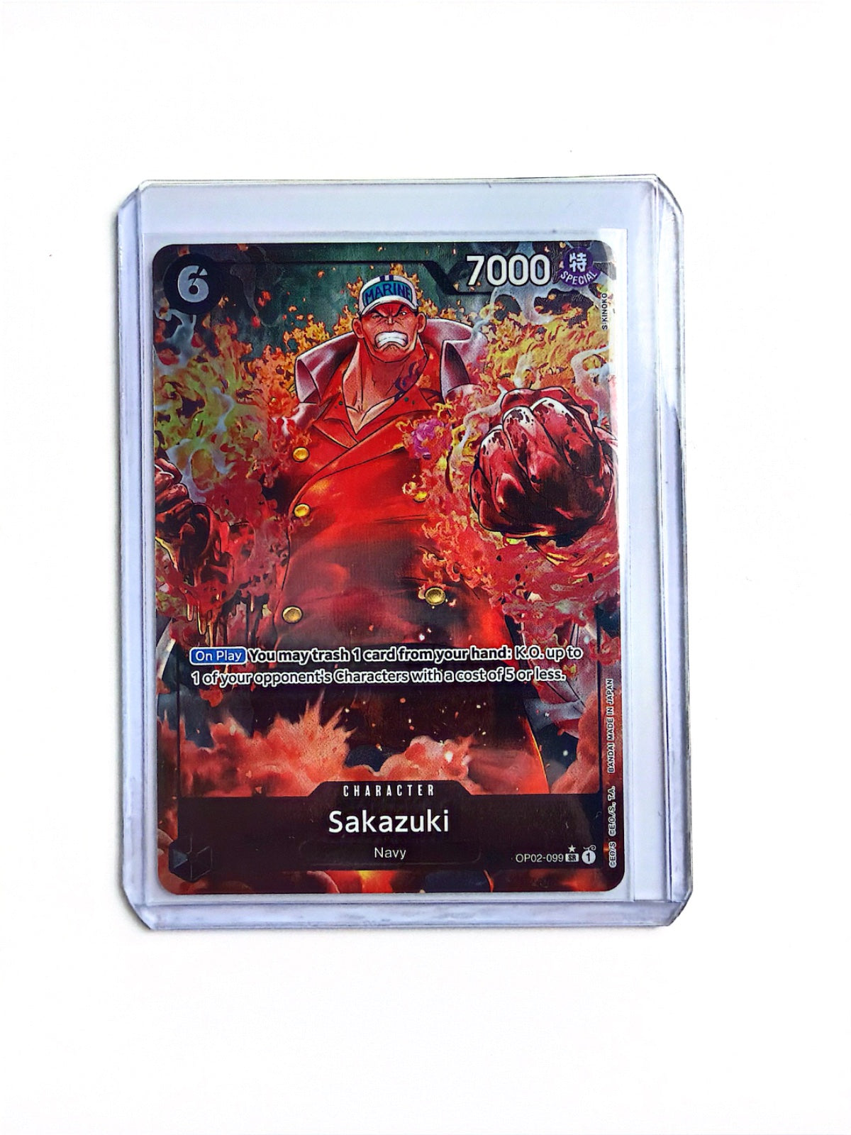 Sakazuki (Alternate Art) OP02-099 (Premium Booster)