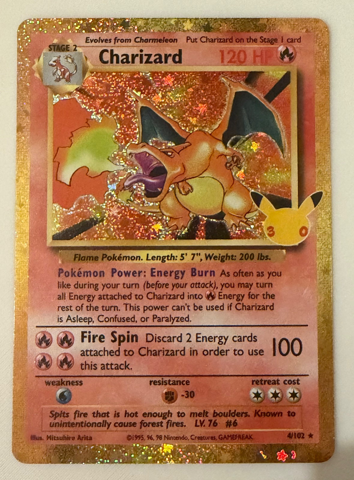 Charizard 4/102 (30th Celebration: Classic Collection)