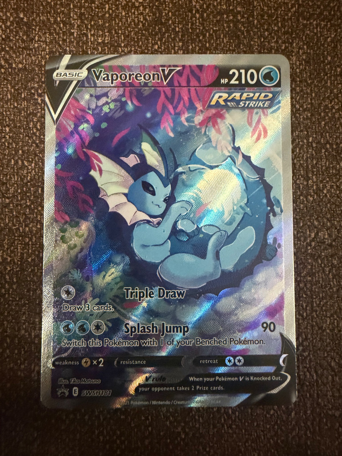 Vaporeon V SWSH181 (Sword & Shield Promo)