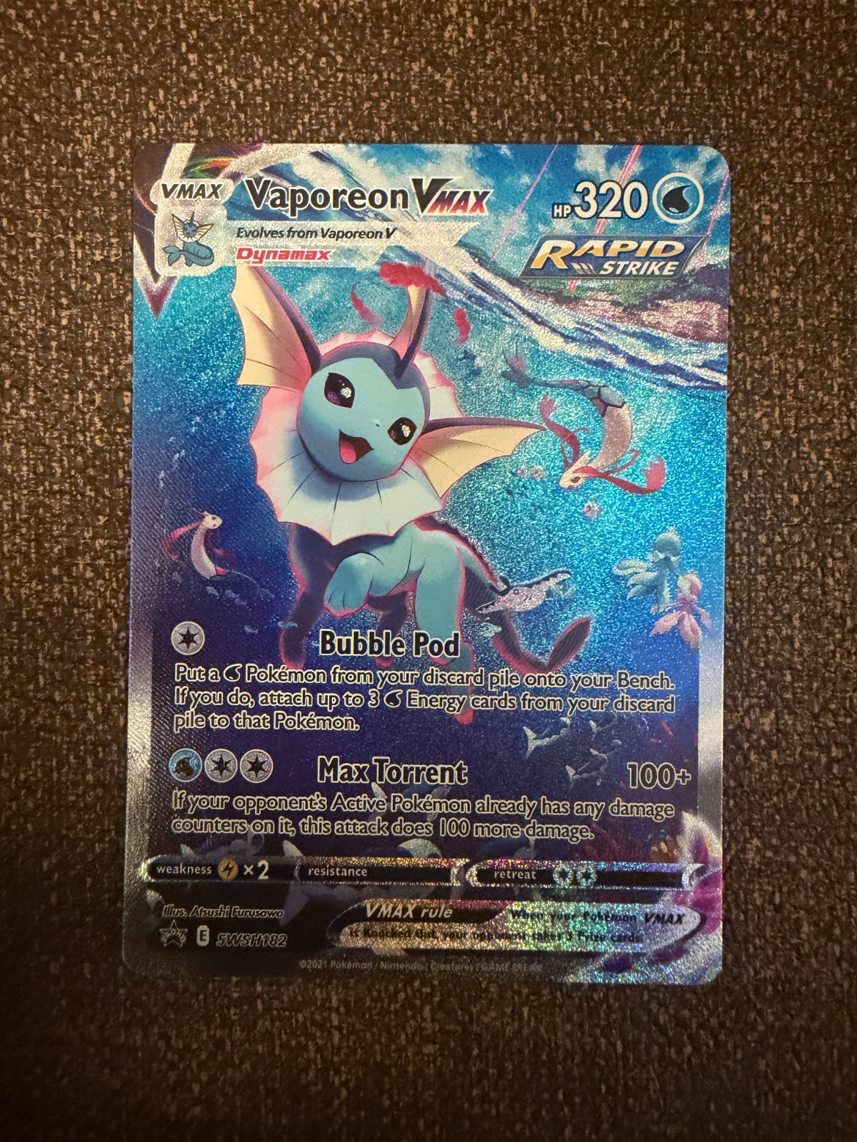 Vaporeon VMAX SWSH182 (Sword & Shield Promo)