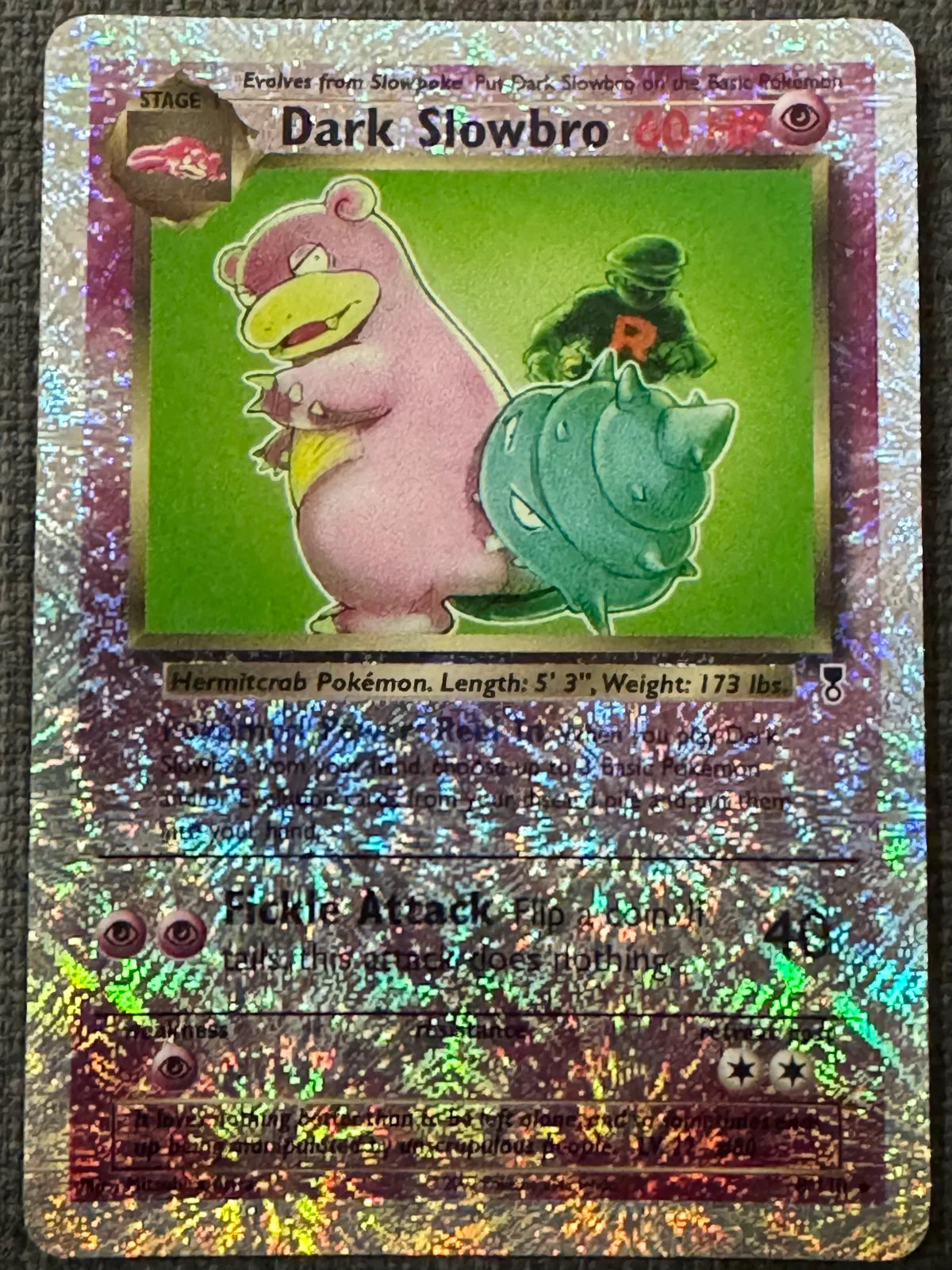 Dark Slowbro 8 · Reverse Holofoil (Legendary Collection) - Lightly Played