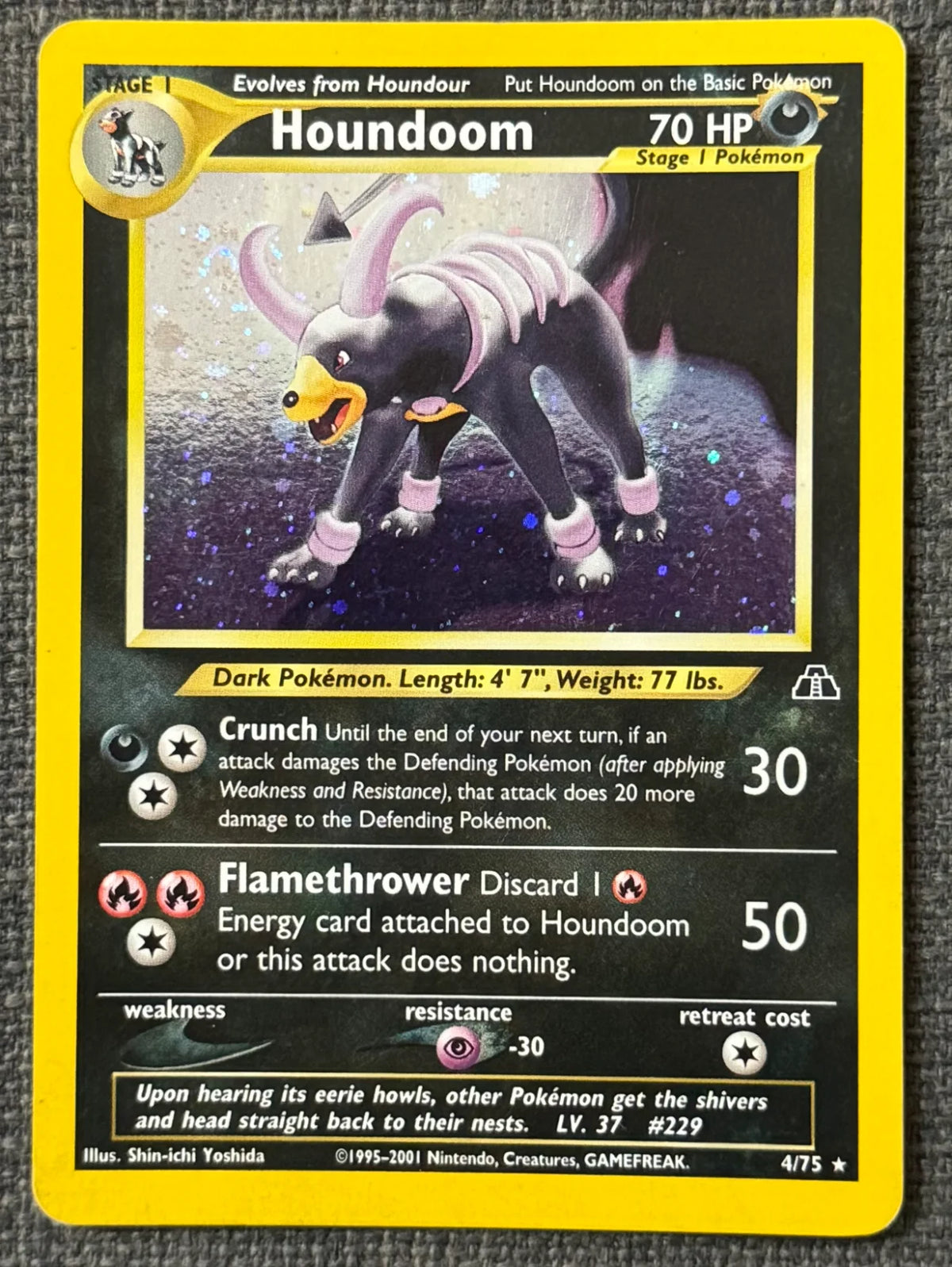 Houndoom 4 · Unlimited Holofoil (Neo Discovery) - Lightly Played