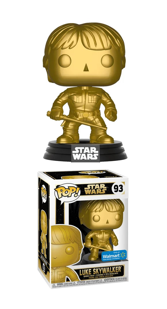 Funko Pop! Star Wars: Luke Skywalker (Gold Bronze) #93 - Walmart Exclusive
