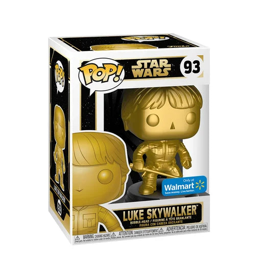 Funko Pop! Star Wars: Luke Skywalker (Gold Bronze) #93 - Walmart Exclusive