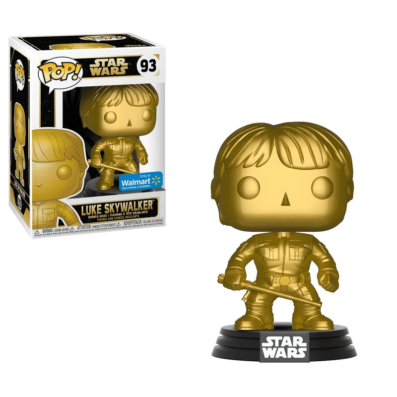 Funko Pop! Star Wars: Luke Skywalker (Gold Bronze) #93 - Walmart Exclusive