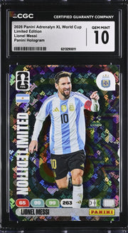 *LIMITED EDITION* Lionel Messi, Adrenalyn XL World Cup Limited Edition, 2026, Panini Hologram, CGC 10