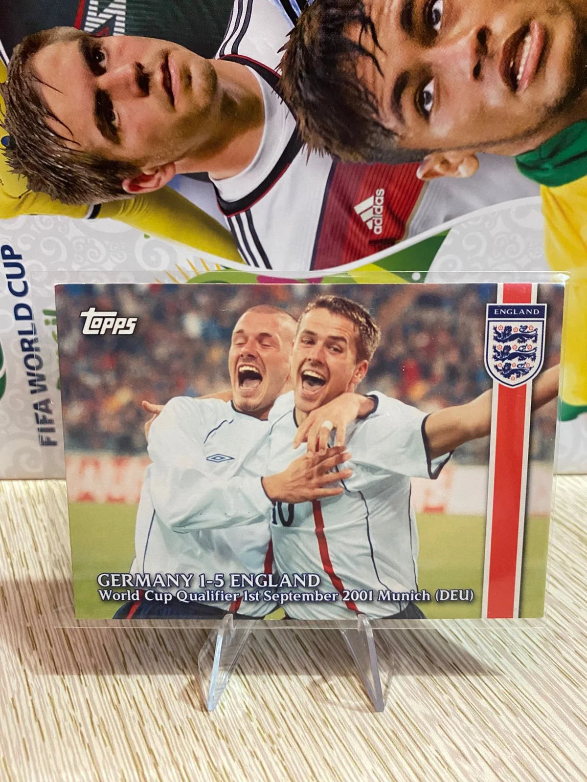 2002 Topps England - Germany 1-5 England