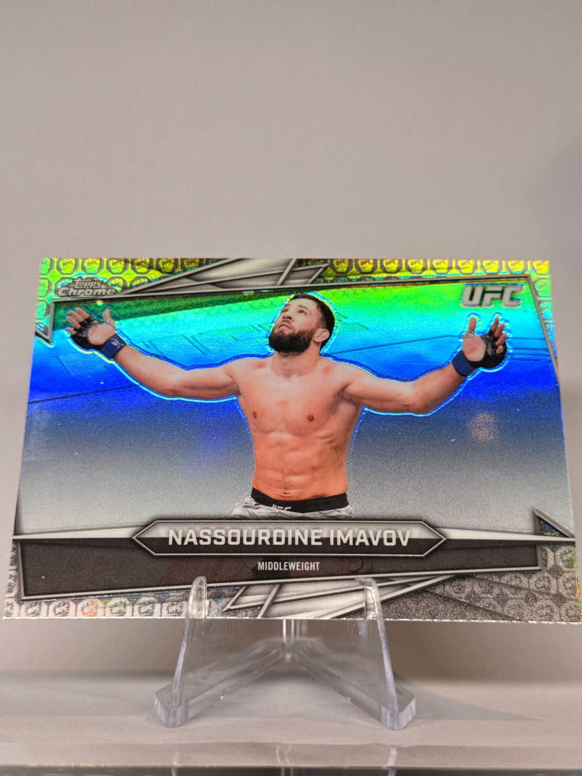 2026 Topps Chrome UFC Nassourdine Imavov #131 Geometric Refractor