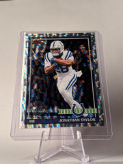 2026 Topps Jonathan Taylor #91TF-49 1991 Topps Football Crackle Foil – Colts