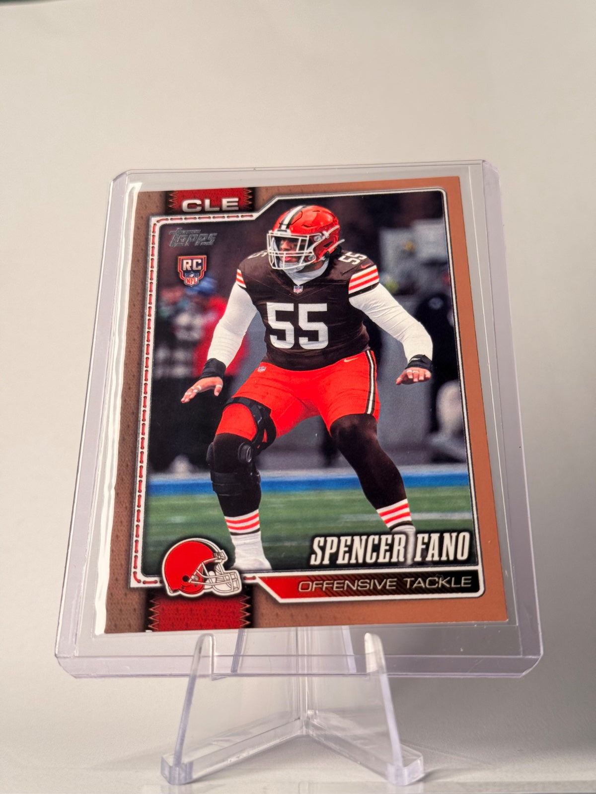 2026 Topps Spencer Fano RC #385 Gold Border /2026 #1261 – Cleveland Browns