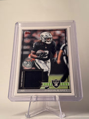 2026 Topps Ashton Jeanty #91TFR-AJ 1991 Player-Worn Relic – Raiders