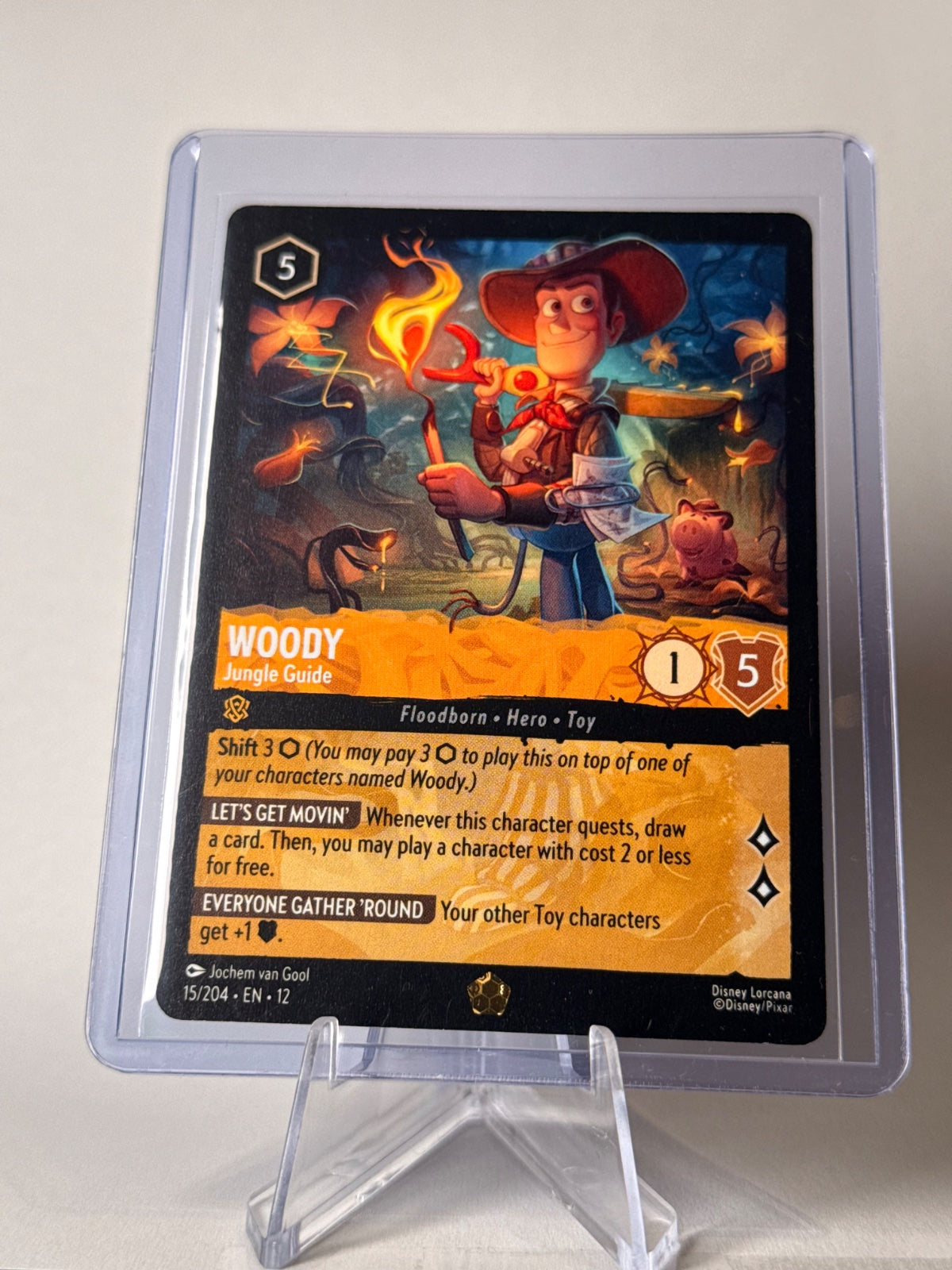 Woody – Jungle Guide 15/204 Legendary Disney Lorcana Wilds Unknown EN12