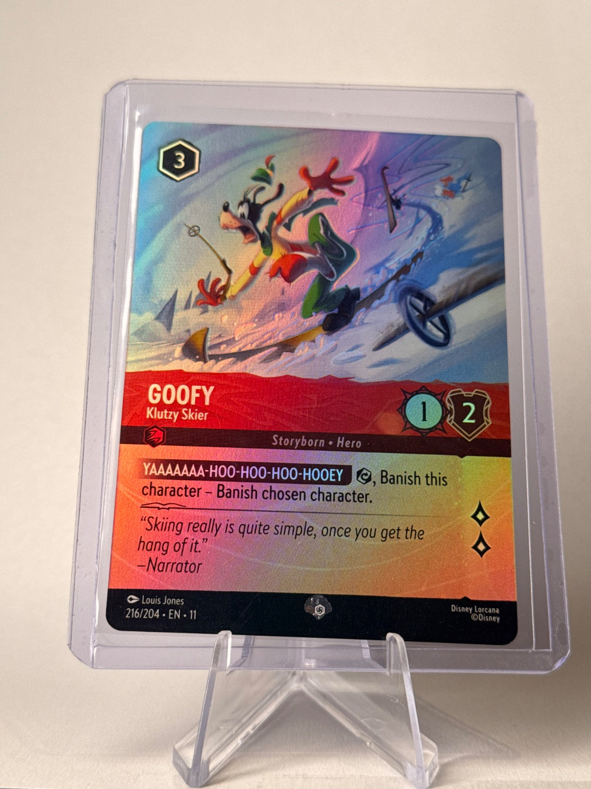 Goofy – Klutzy Skier 216/204 Epic Disney Lorcana Winterspell EN11