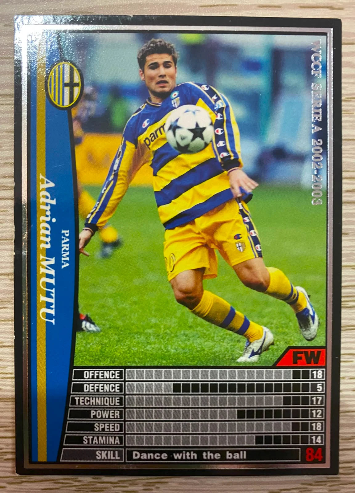 2002-03 Panini/Sega - Adrian Mutu - Parma