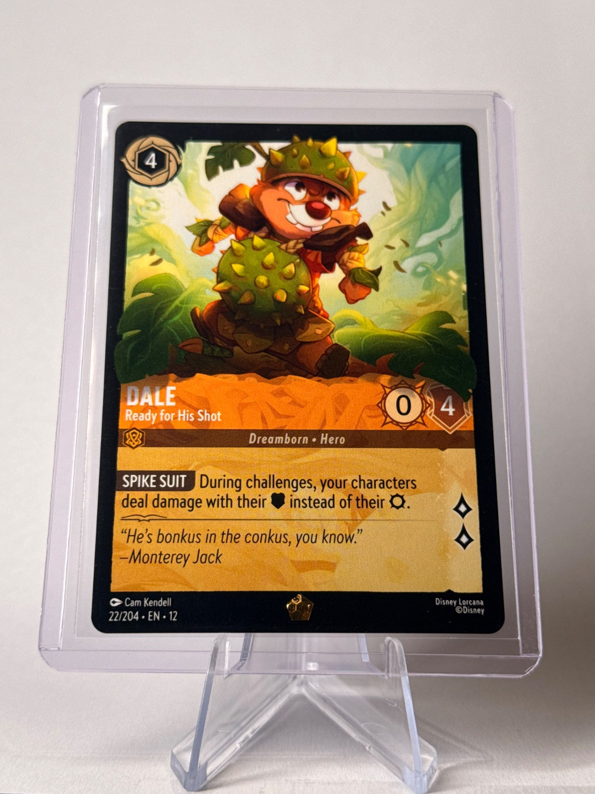 Dale – Ready for His Shot 22/204 Legendary Disney Lorcana Wilds Unknown EN12