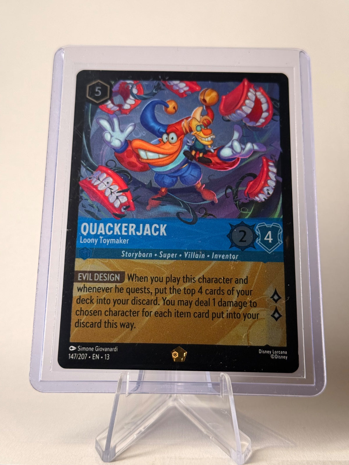 Quackerjack – Loony Toymaker 147/207 Legendary Disney Lorcana Attack of the Vine EN13