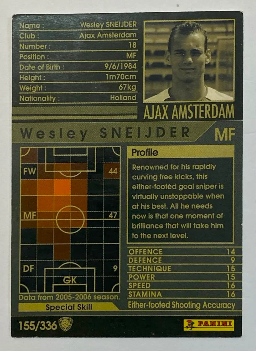 Wesley Sneijder 2005-06 Panini WCCF