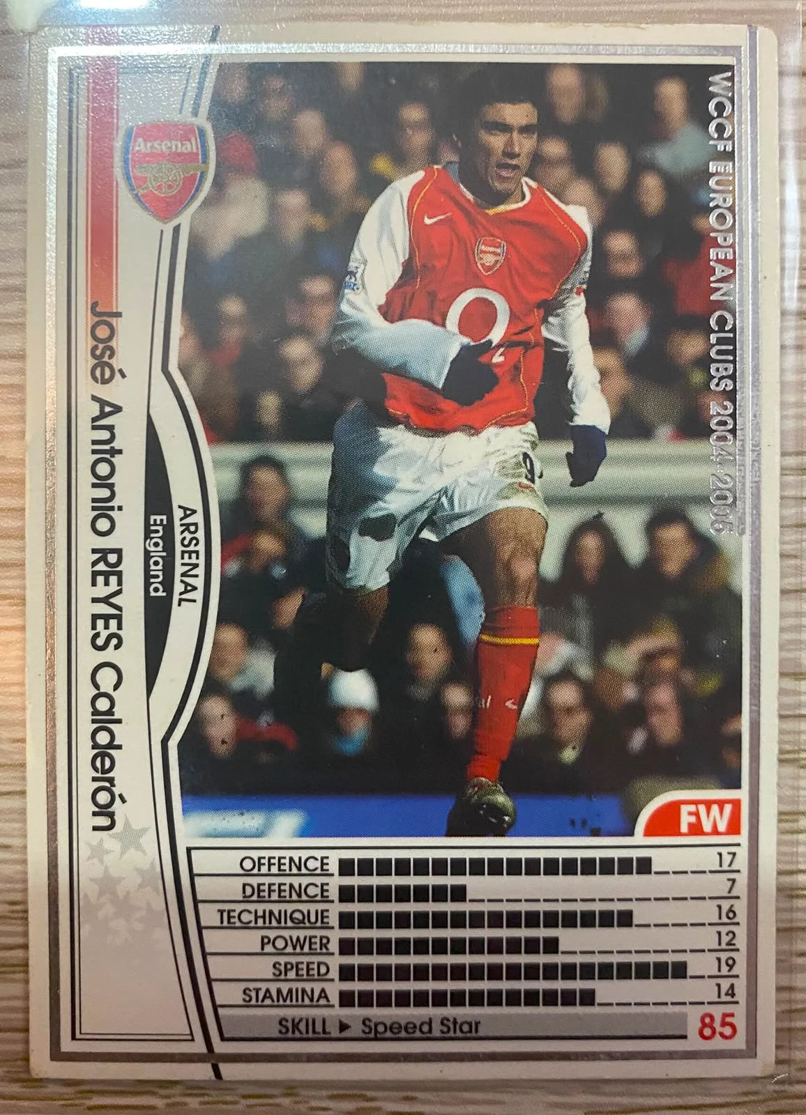 Jose Antonio Reyes Calderon - 2004/05 Panini/Sega - Arsenal