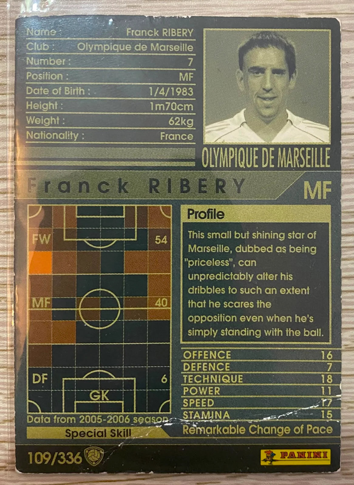 Franck Ribery - Panini WCCF 2005-06 - Olympique de Marseille