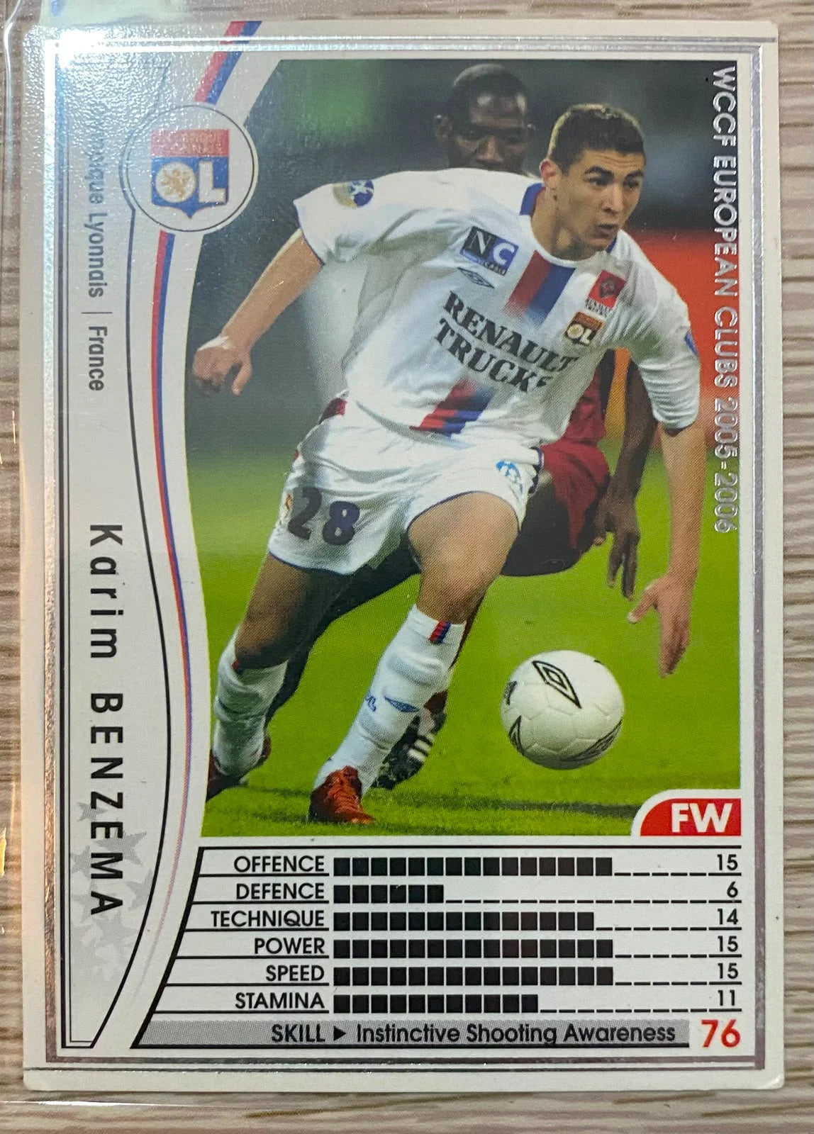 Karim Benzema - 2005-06 Panini WCCF - Olympique Lyonnais