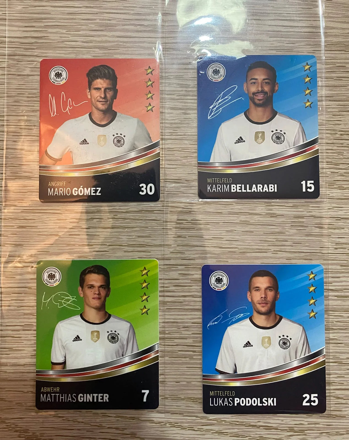 Rare German MNT 2016 REWE Offizielles DFB Small Lot - Podolski, Gomez, Bellarabi, Ginter
