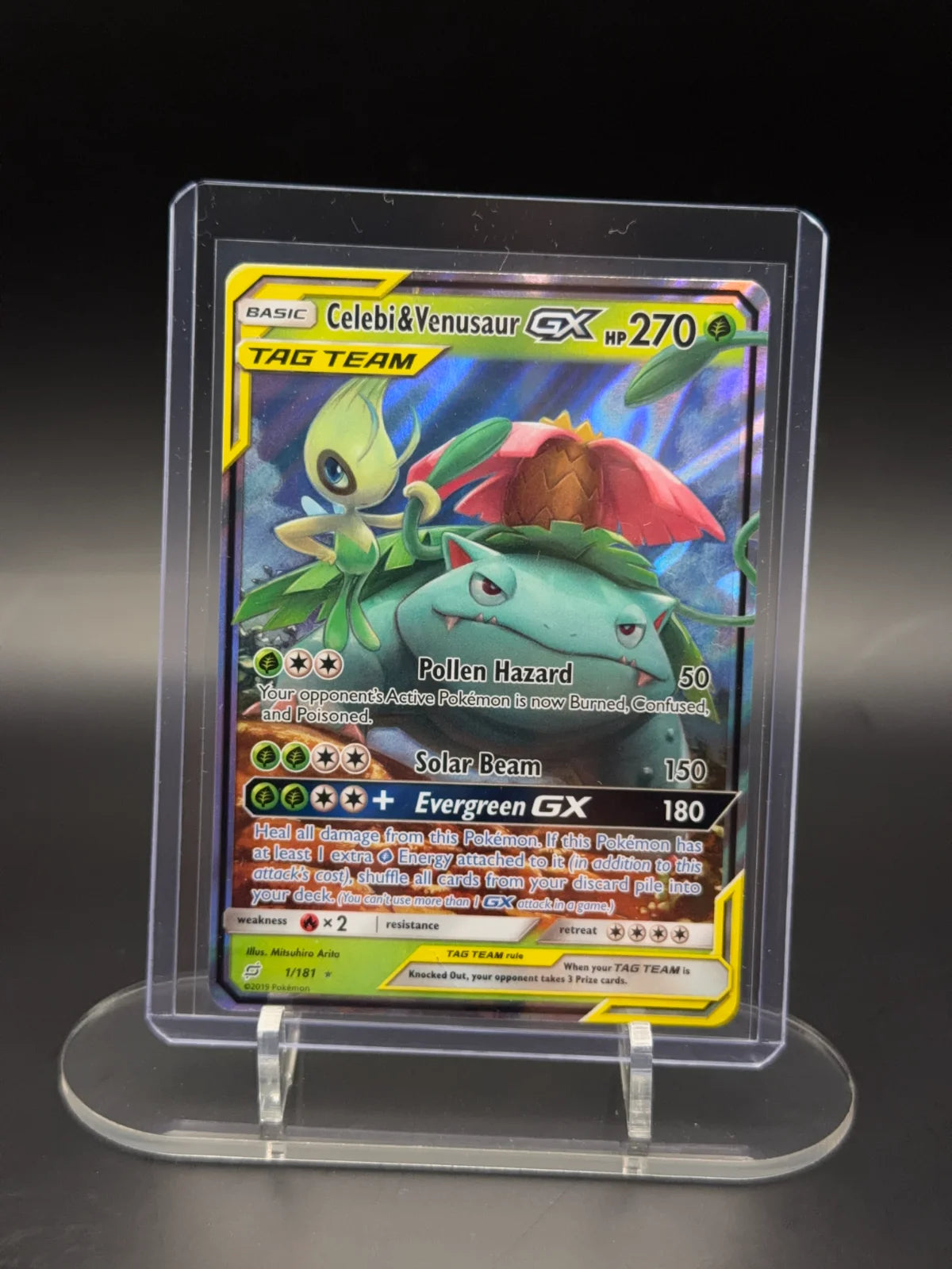Celebi & Venusaur GX 1/181 (Pokemon Team Up)