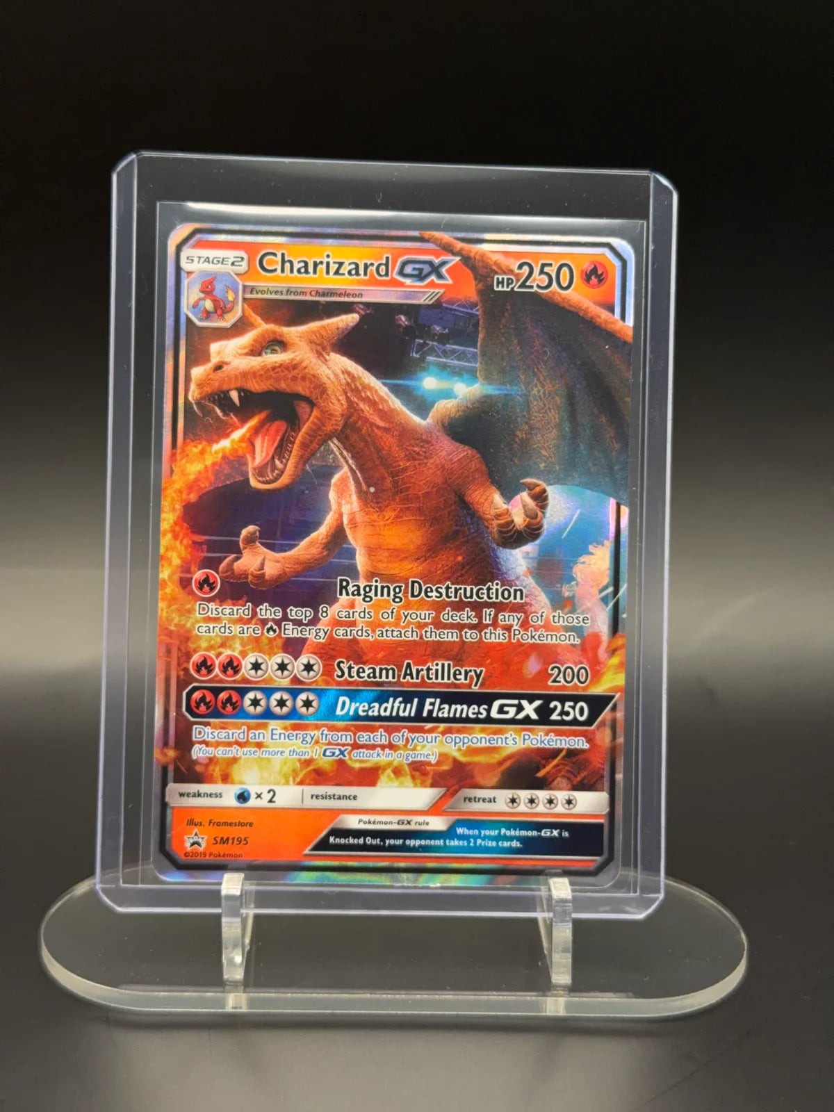 Charizard GX SM195 (Pokemon SM Black Star Promos)