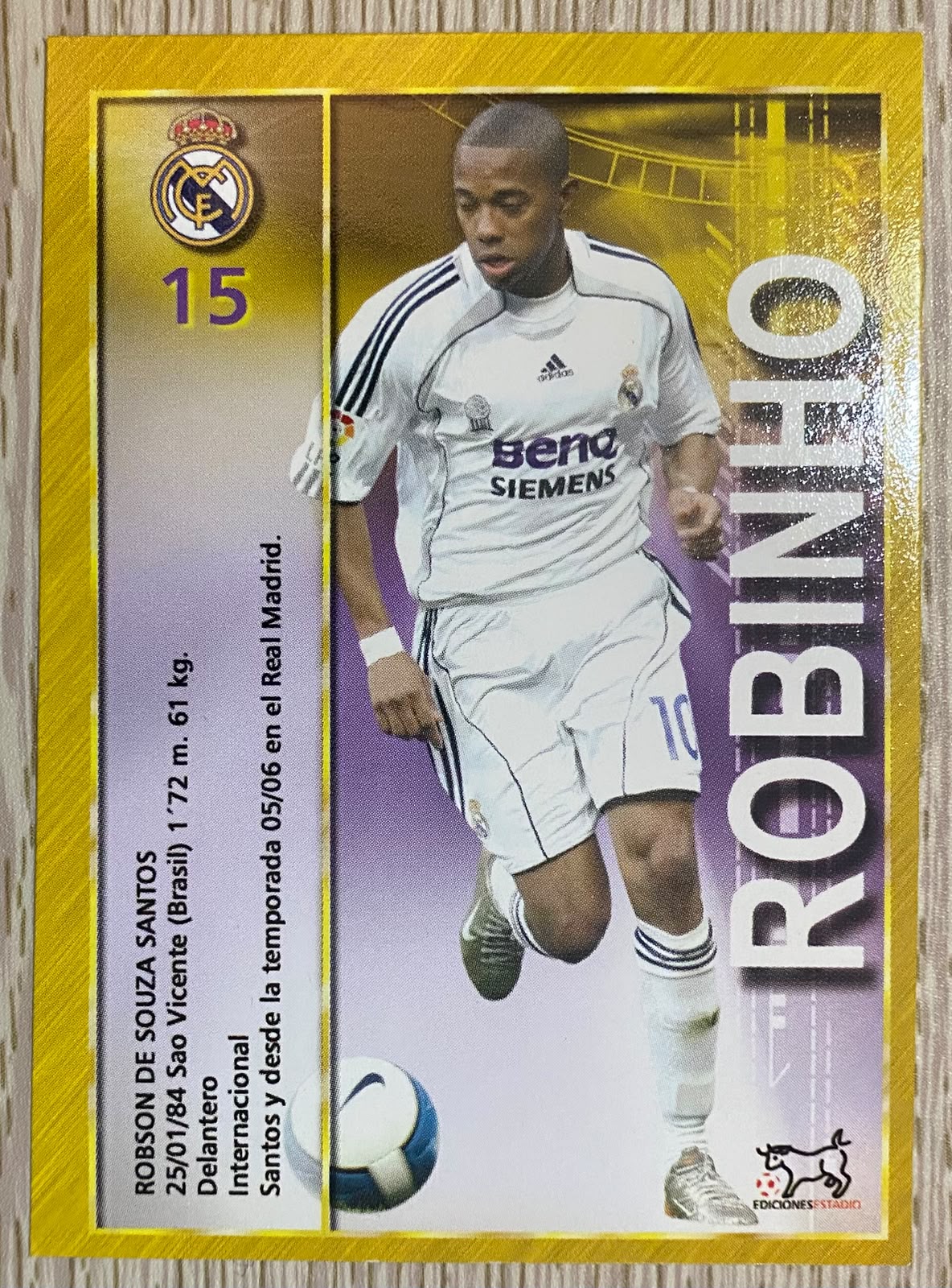 Robinho - Mundicromo 2007-08 - Retro La Liga Collection